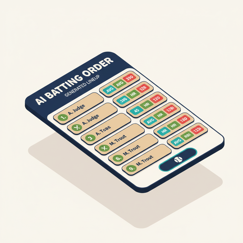 AI Batting Order — Build Statistically Optimized Lineups in Seconds