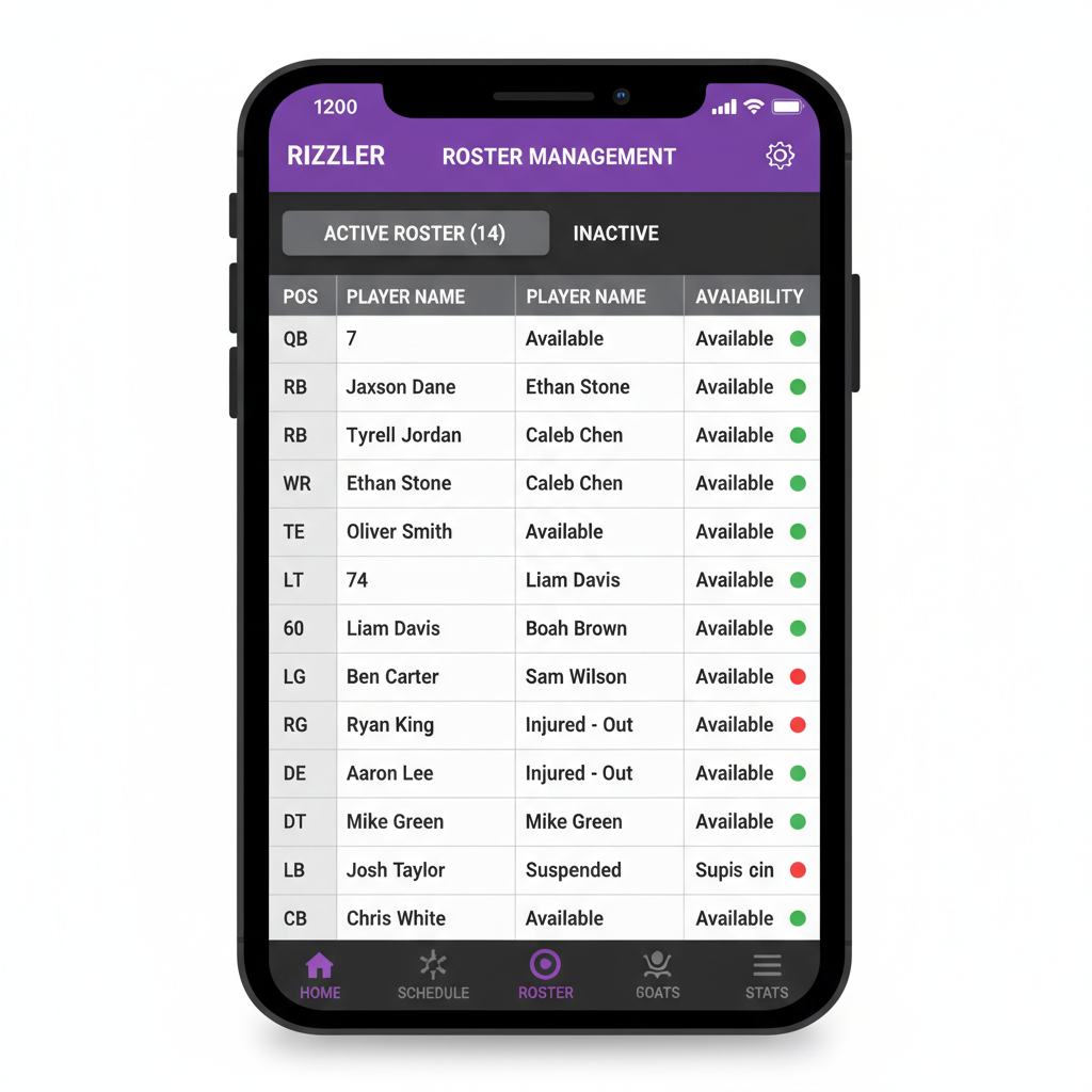 Roster Management — Organize Your Baseball Team
