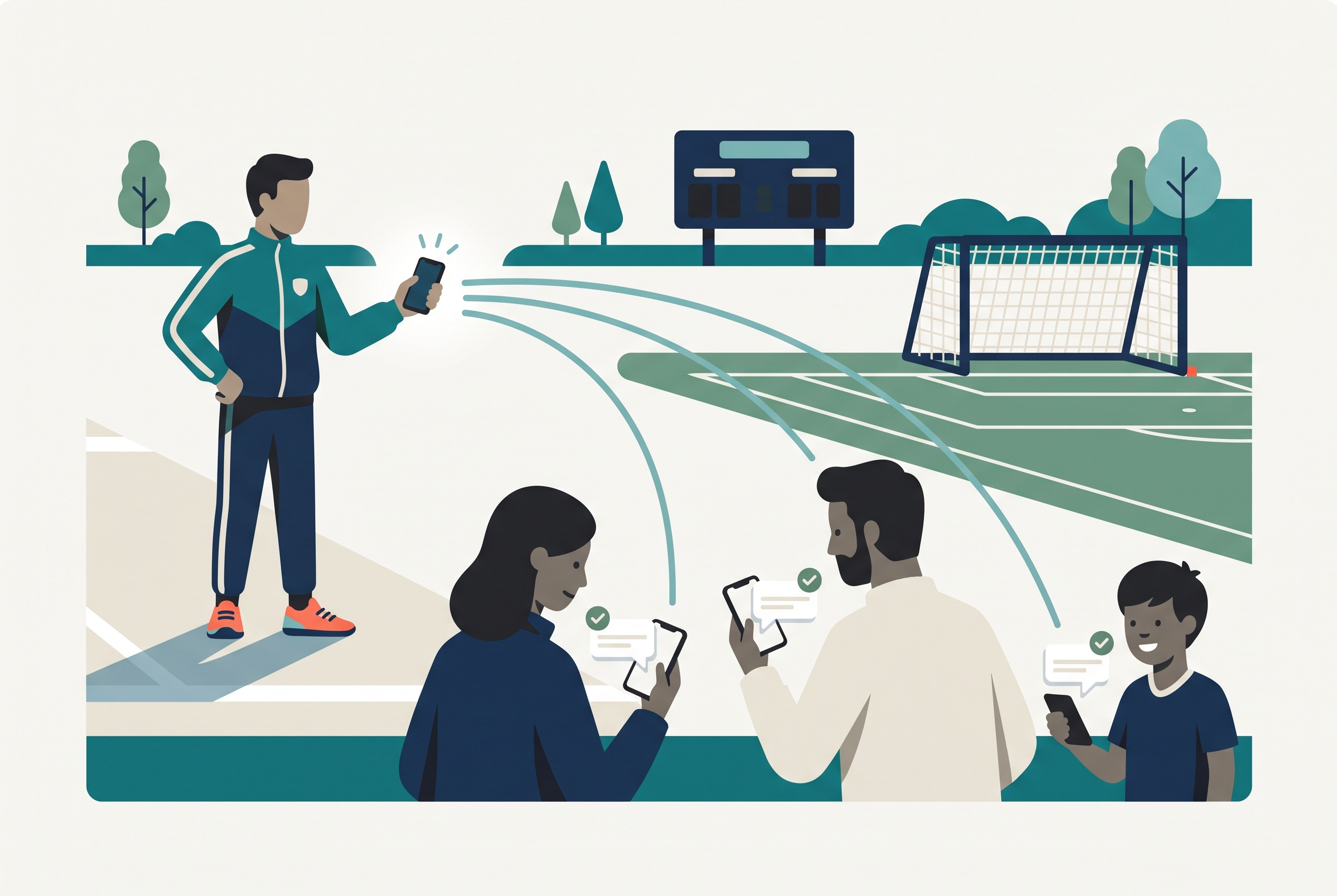 Sports Team Communication App: RSVP, Alerts, and Reports