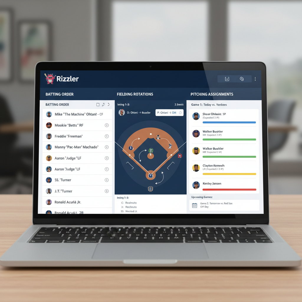 Rizzler Web App — Game Planning, Lineups & Team Management